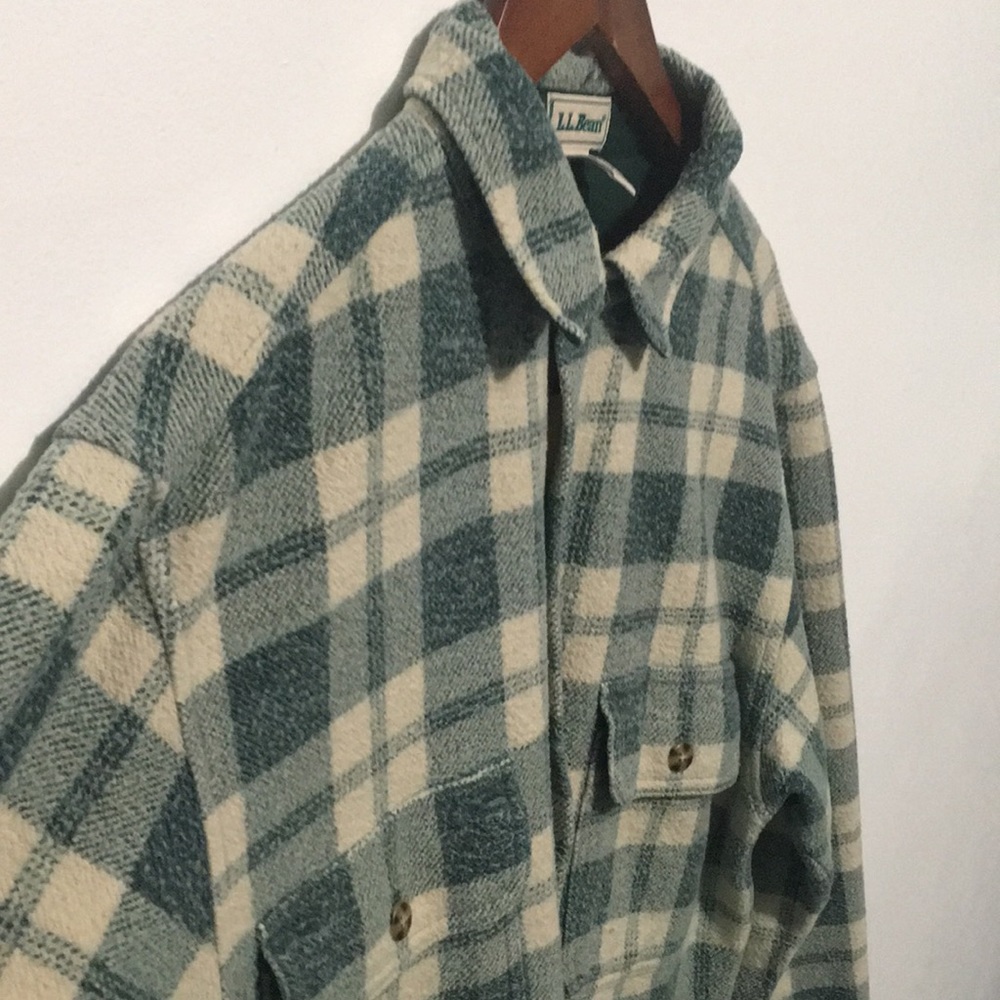 L.L. Bean Long Sleeve Button Flannel Heavy Shirt